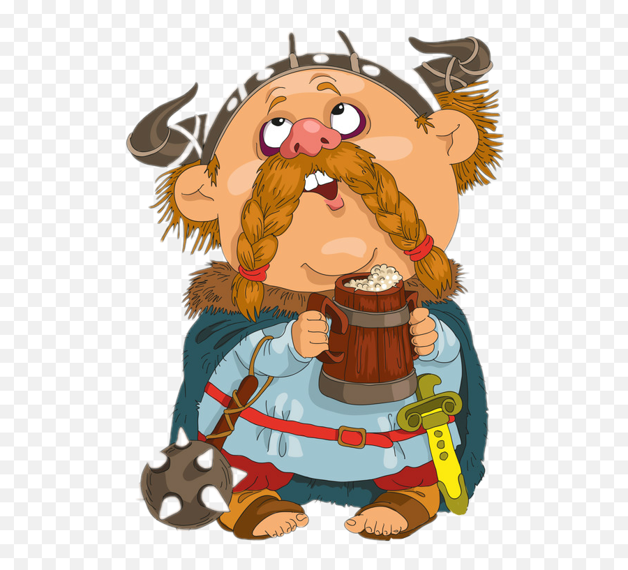 Vikingo Vikings - Viking Drinking Cartoon Emoji,Vikings Emoji