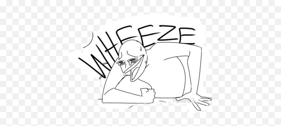 Wheeze Wheeze - Laughing At Desk Meme Emoji,Wheeze Emoji
