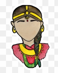 Nepali Nepalese Culture Ethinicity - Illustration Emoji