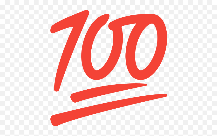Hundred Points Emoji - Emoji 100,100% Emoji