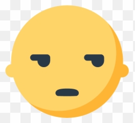 Unamused Face Emoji Clipart Free Download Transparent Png - Emoticone Blasé,Smirk Emoticon