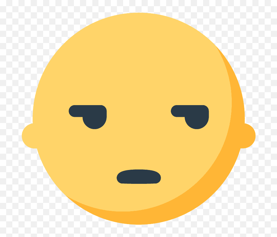 Unamused Face Emoji Clipart Free Download Transparent Png - Emoticone Blasé,Smirk Emoticon