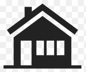 White House Icon - Casa Blanco Y Negro Emoji