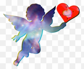 Cupid Sticker - Cupid Clipart Png Download Full Size Angel With Heart Silhouette Emoji,Cupid Emoji