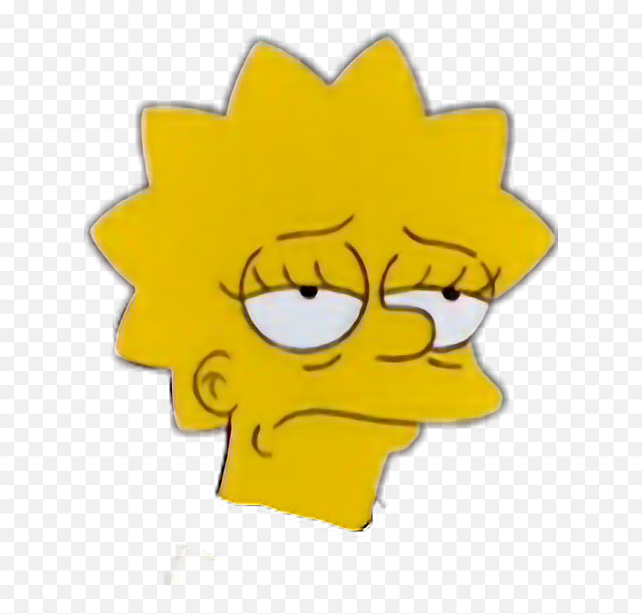 Lisa Simpsons Skrr Sticker By Camila Brito - Happy Emoji,Simpsons Emojis