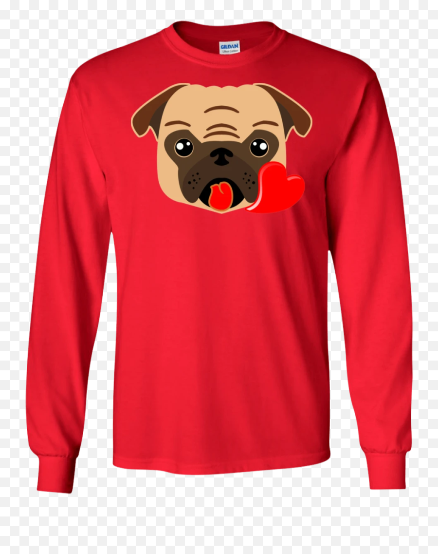 Funny Pug Emoji Adults Pug Heart Sweatshirts,Goku Emoji