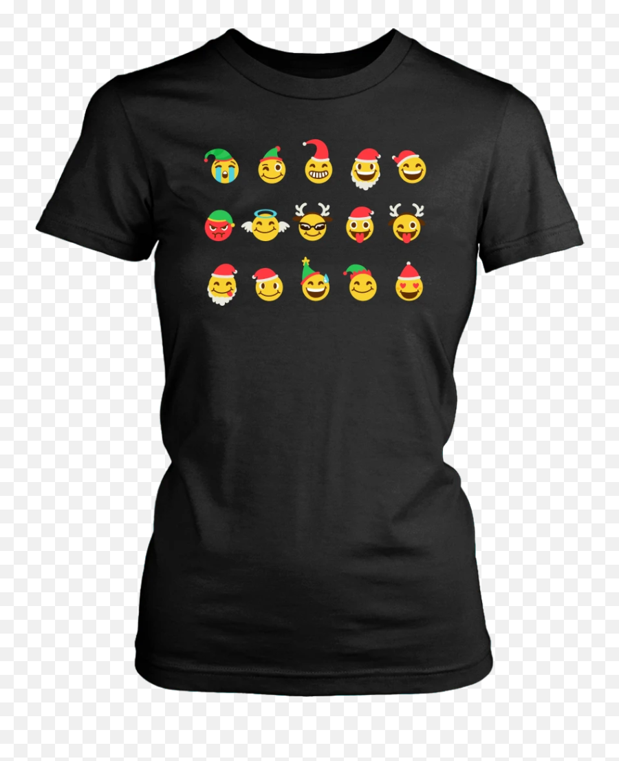 Funny Christmas Cute Emoji Tshirts Funny Emotion Emoji Shirt - Black Girl Magic T Shirt,Emoji Tshirts