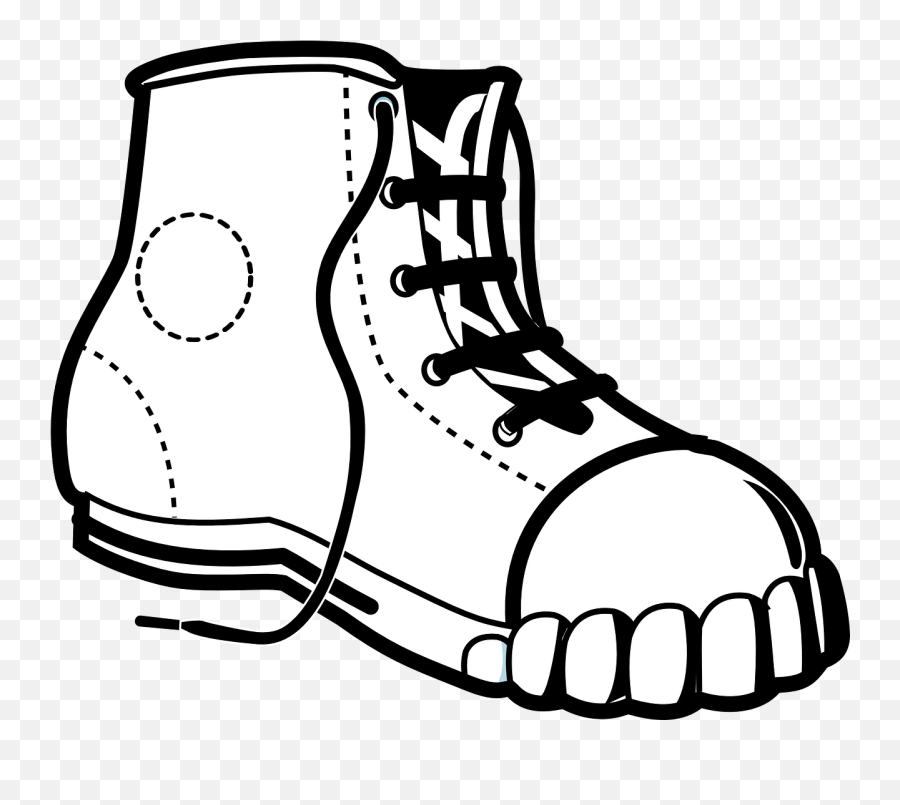 Sneaker Chuck Shoe Converse Fashion - Shoe Black And White Clip Art Emoji,Emoji Converse Shoes