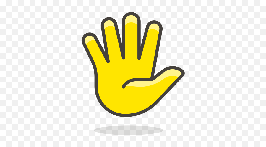 Hand With Fingers Splayed Free Icon - Finger Png Clipart Emoji,Finger Heart Emoji