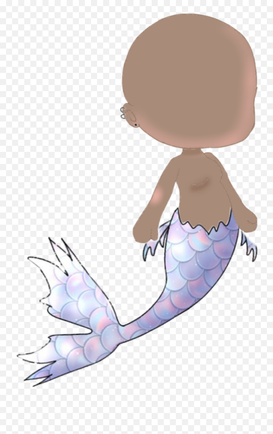 A Lovely Gacha Mermaid Or Merman Base - Cartoon Emoji,Merman Emoji