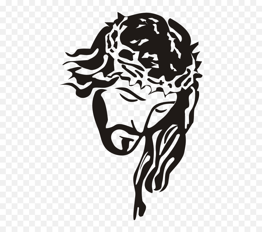 Christ - Black And White Jesus Hd Emoji,Jesus Emoji