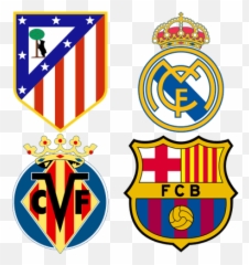 Spanish Football Clubs Logos Transparent Png Images - Real Madrid Dream League 2019 Emoji,Spanish Flag Emoji