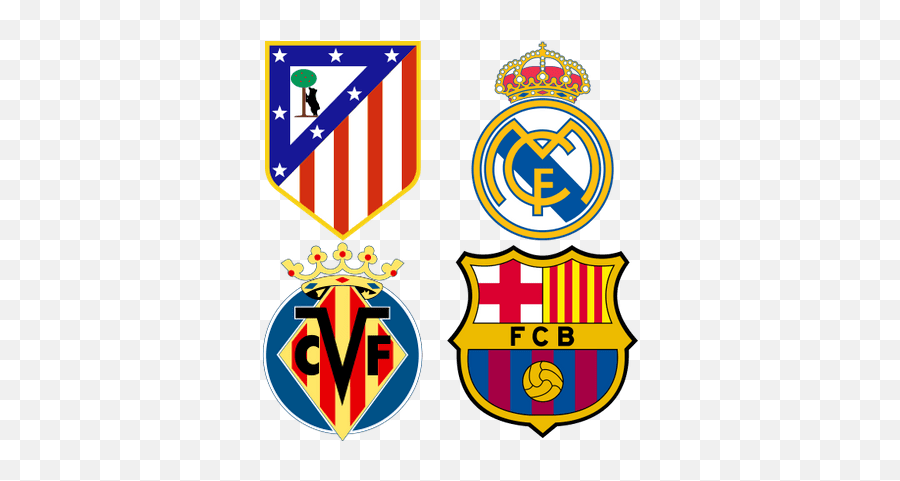 Spanish Football Clubs Logos Transparent Png Images - Real Madrid Dream League 2019 Emoji,Spanish Flag Emoji