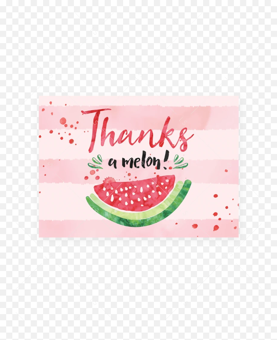 Thanks A Melon Printable Thank You - Watermelon Emoji,Thank You Emoji Text