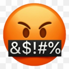 Discovered - Transparent Background Angry Emoji,R Emoji