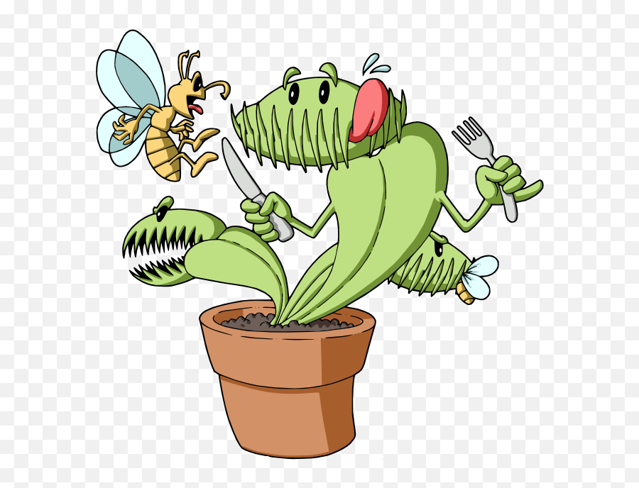 Plant Clipart Venus Fly Trap Plant - Cartoon Venus Fly Trap Emoji,Venus Fly Trap Emoji