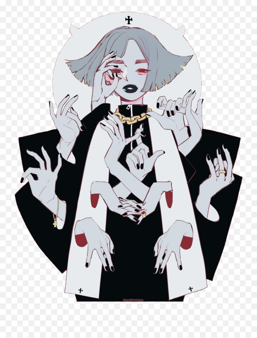 Girl Demon Demongirl Evil Crown Lips - Aesthetic Transparent Anime Girl Emoji,Black Girl Emoji With Crown
