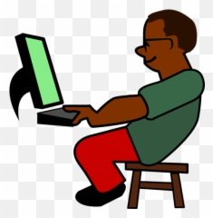 African Programmer - Programmer Clipart Emoji,Emoji Laptop Skin