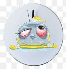 Custom Round Wall Clock With Logo And - Funny Zodiac Emoji,Pisces Emoticon