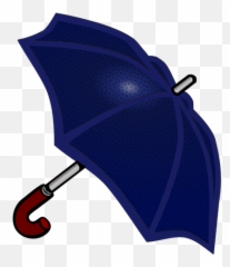 Blue Umbrella - Regenschirm Blau Clipart Emoji