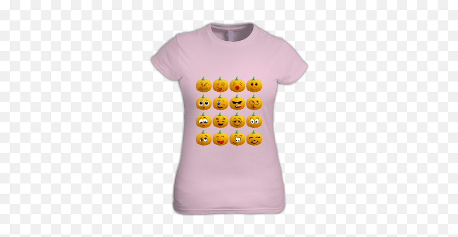 Halloween Pumpkin Emoji Women T Shirt At,Women's Emoji Shirt