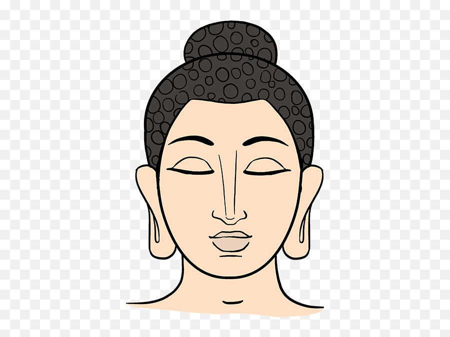 Really Easy Drawing Tutorial - Drawing Emoji,Buddha Emoji