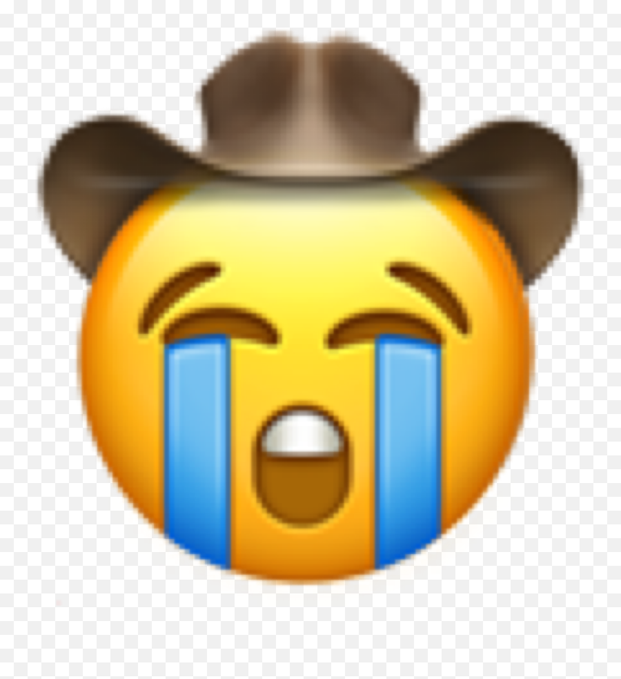 Yee Yeehaw Sad Freetoedit - Sad Crying Emoji Transparent,Crossed Eyed Emoji