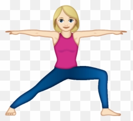 Woman Doing Yoga - Pilates Emoji