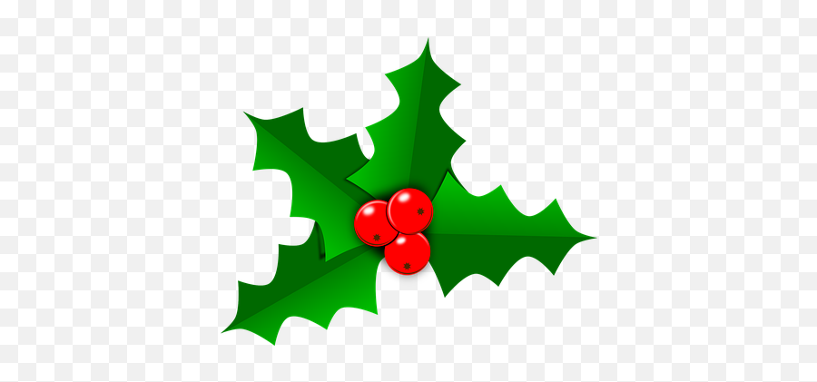 Free Holly Christmas Vectors - Transparent Holly Leaf Png Emoji,Holly Emoji