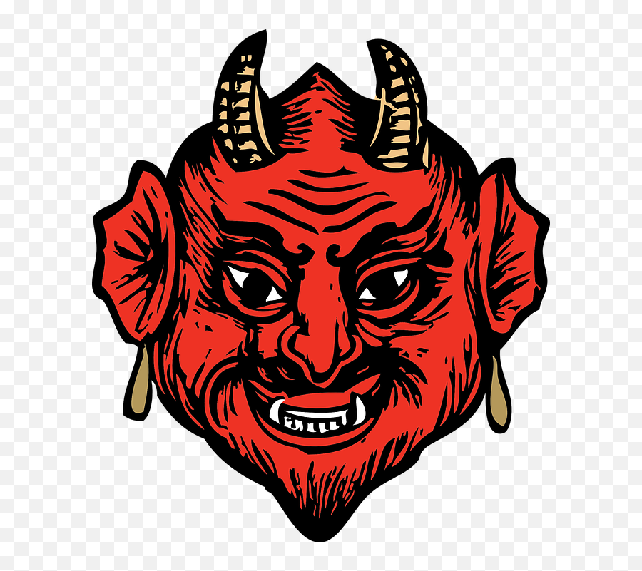 Head Face Devil - Sons Of Satan Mc Emoji,Fire Devil Girl Emoji