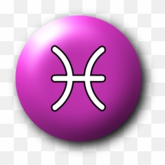 Violet Pisces symbol Free SVG - Simbolo Do Signo Peixes Emoji