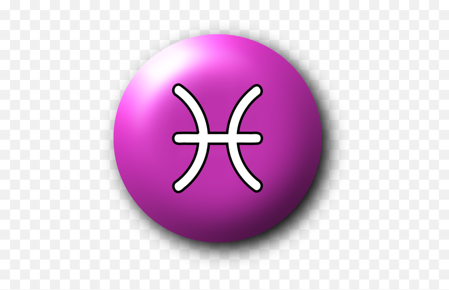 Violet Pisces Symbol Free Svg - Simbolo Do Signo Peixes Emoji,Taurus Emoji Sign