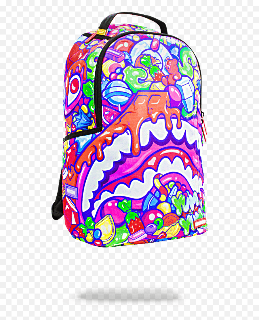 Shark Backpack - Sprayground Candy Shark Backpack Emoji,Hand And Backpack Emoji