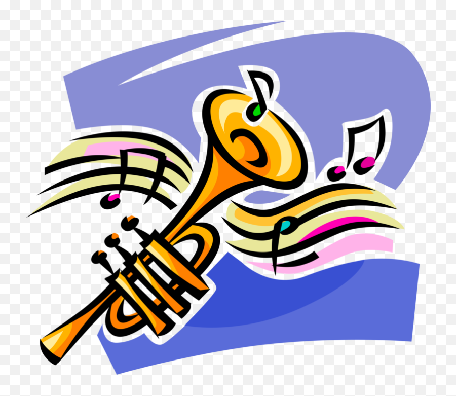 Trumpet Horn Brass Musical Instrument - Music Emoji,Violin Trumpet Saxophone Emoji