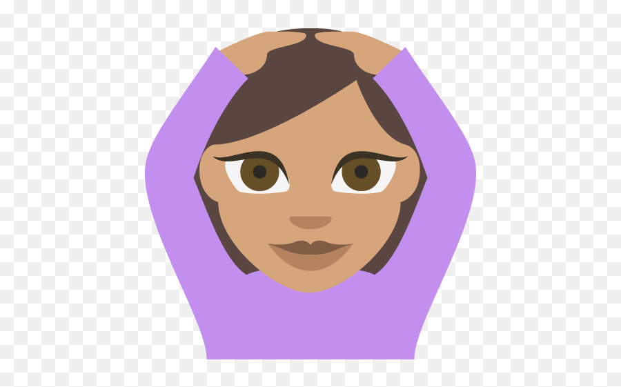 Face With Ok Gesture Medium Skin Tone Emoji Emoticon Vector - Emoji Levantando A Mao,Ok Emoji Png