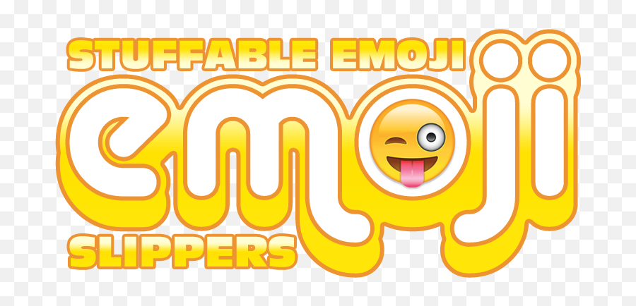 Stuffable Emoji Slippers - Happy,Emoji Slippers