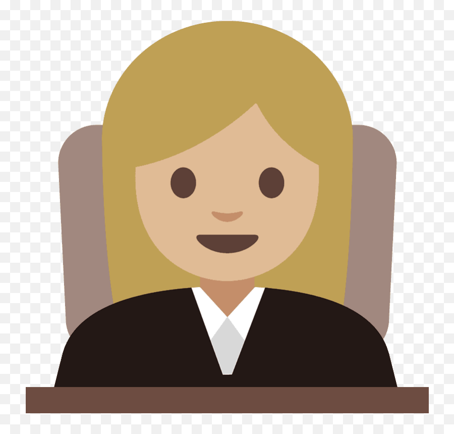 Woman Judge Emoji Clipart - Transparent Lawyer Emoji,Judge Emoji