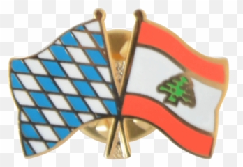 Lebanon Friendship Flag Pin Badge - Solid Emoji
