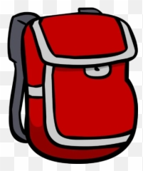 Red Backpack - Clipart Emoji