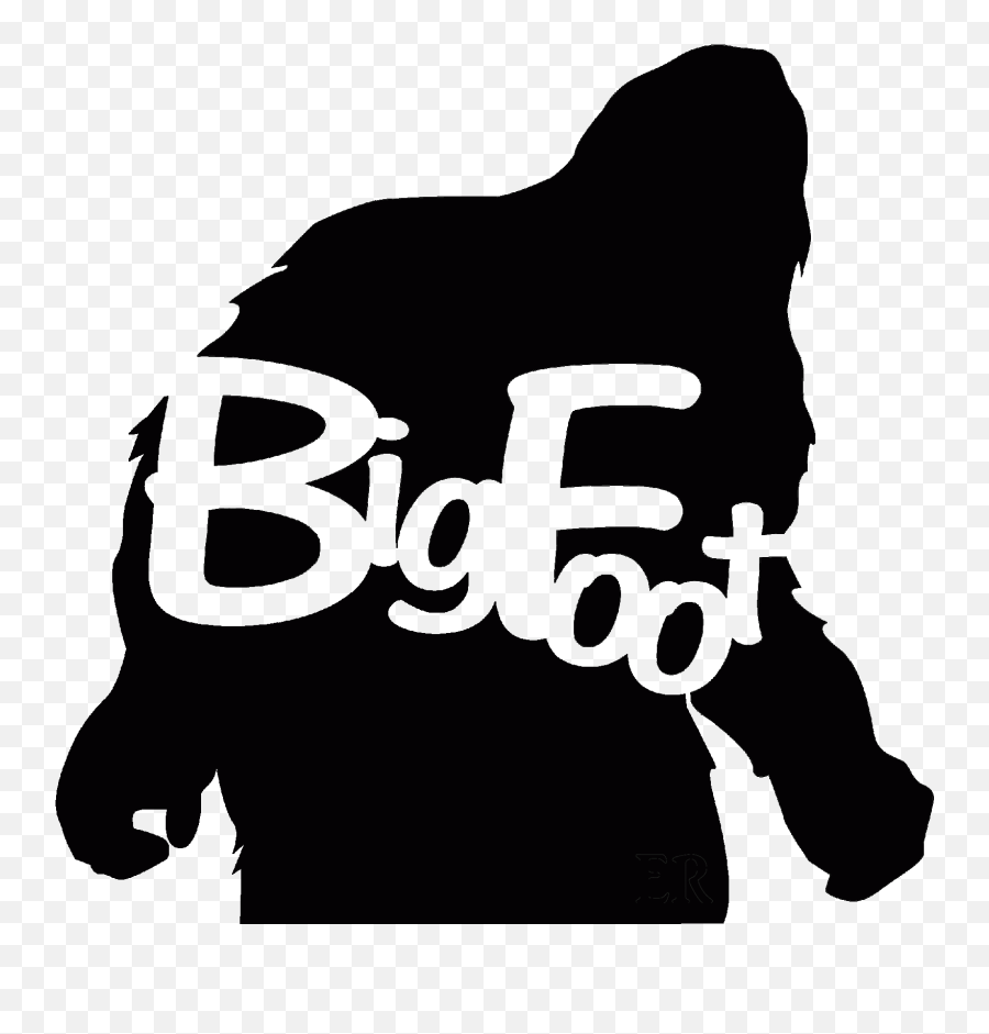 Footprint Clipart Sasquatch Footprint - Bigfoot Logo Png Emoji,Sasquatch Emoji
