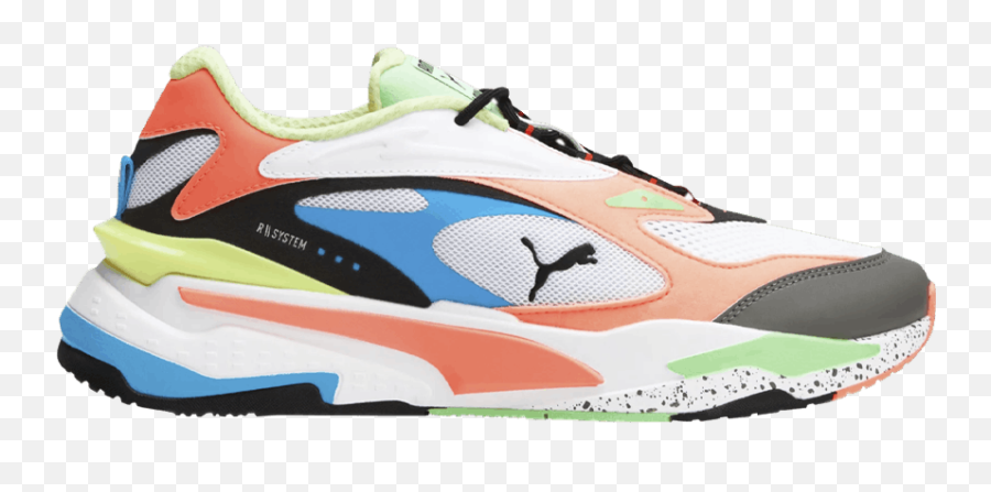 Puma Rs - Fast Block Orange 36878301 Puma Emoji,Emoji Converse Shoes