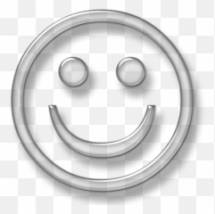 Smiley Face Emoji Stickers And - Transparent White