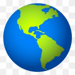 Emoji Globo que muestra las Américas para copiar pegar - Globe Gif