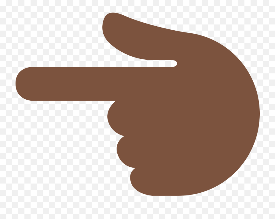 Twemoji2 1f448 - Emoji Mão Apontando Para A Esquerda,Hand Pointing Emoji