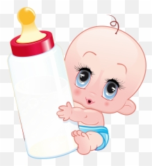 Infant Clipart Baby Milk Bottle Infant - Baby Cartoon Images Hd Emoji,Milk Bottle Emoji