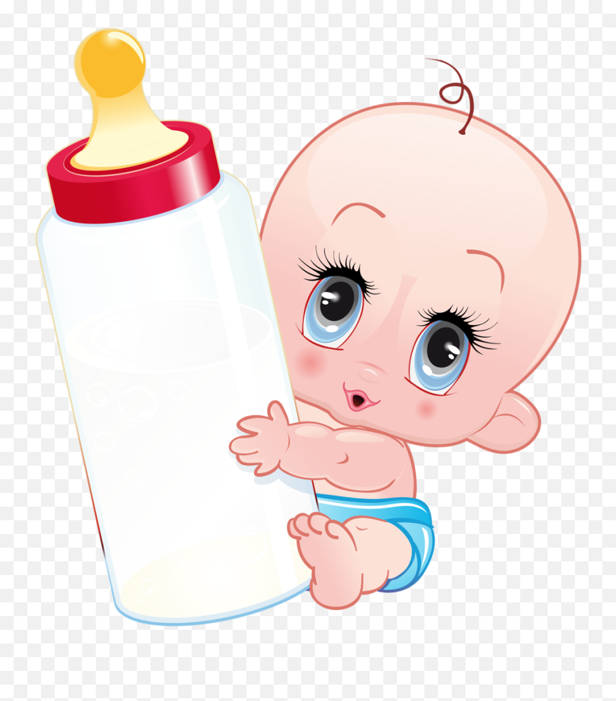 Infant Clipart Baby Milk Bottle Infant - Baby Cartoon Images Hd Emoji,Milk Bottle Emoji