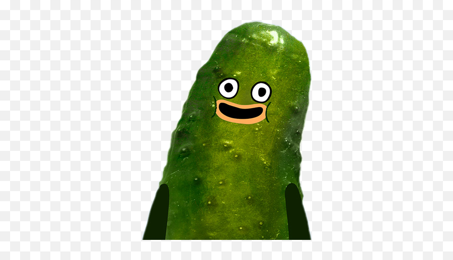 Sticker Pickle Stickerofpickle Of With Face Smile Deadi - Booty Pickle Emoji,Pickle Emoji