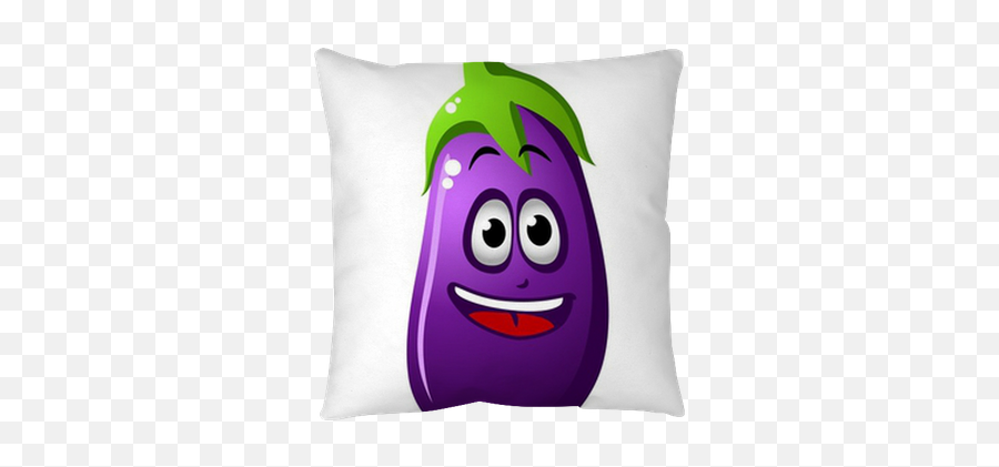 Purple Cartoon Eggplant Vegetable Or - Make Brinjal Cartoon Emoji,Eggplant Emoticon