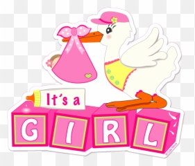 Stork Clipart Its A Girl Stork Its A - Baby Its A Girl Emoji,Stork Emoji