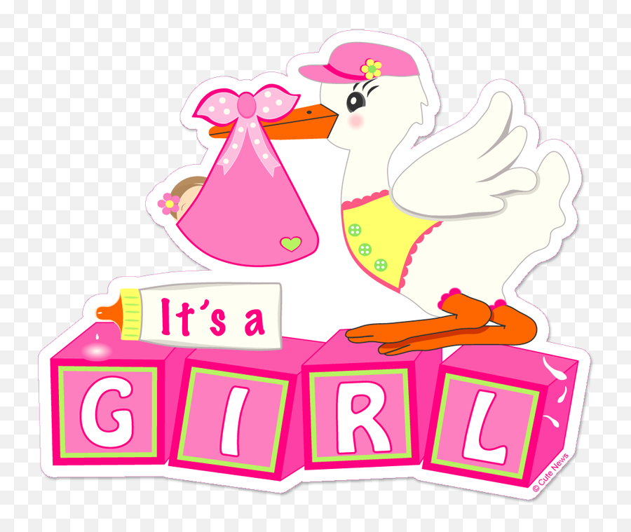 Stork Clipart Its A Girl Stork Its A - Baby Its A Girl Emoji,Stork Emoji
